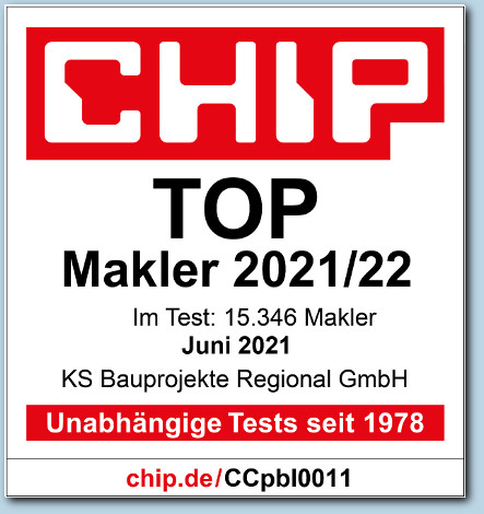 Wir wurden von der Fachzeitschrift Chip als Top Immobilienmakler 2021/2022 ausgewählt